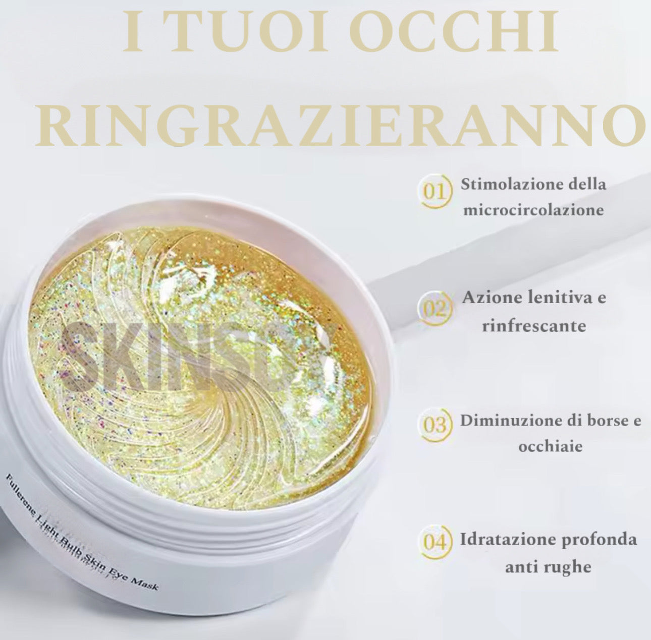 Patch occhi gold al collagene 60pz